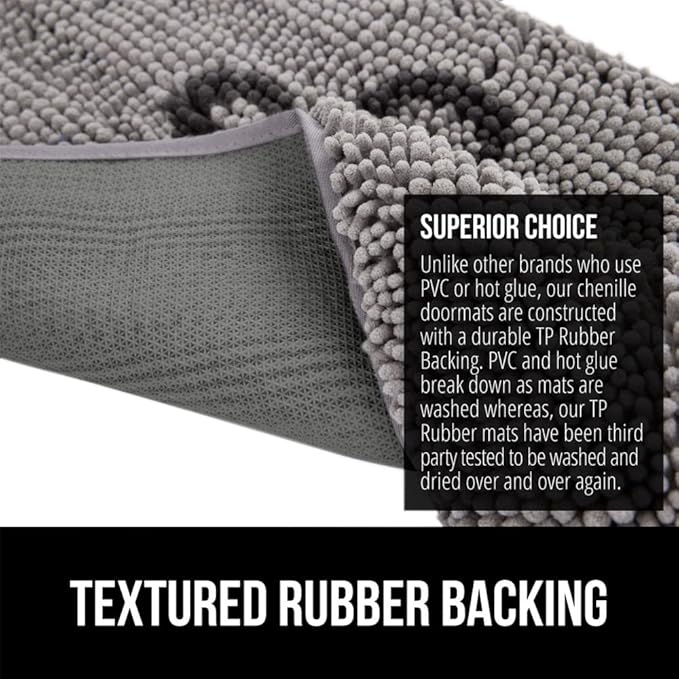 GORILLA GRIP SOAKSTOPPER Dog Door Mat, 48x30 Machine Washable Rug Absorbent - Image 5
