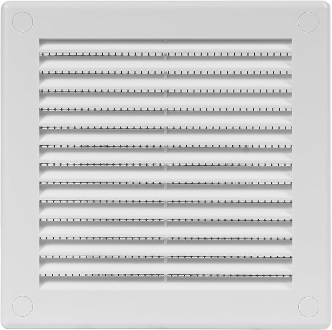6" x 6" Square Air Vent Cover – White Plastic Vent Deflector by Unknown