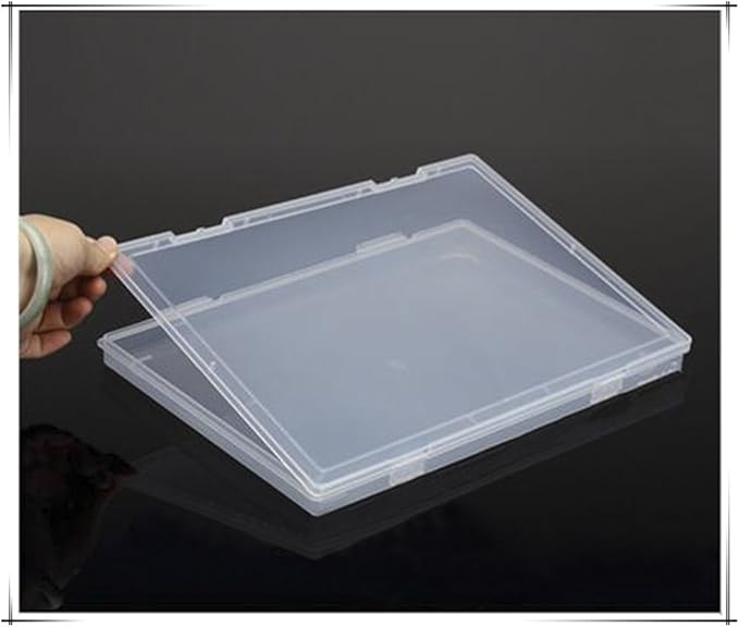 Co-link Portable A4 File Box Transparent Plastic Box Office Supplies Holder by Co-link