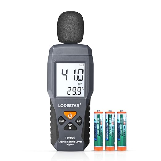LODESTAR LD353 Decibel Meter, Digital Sound Level Meter 30 – 130 dBA dB Meter by Unknown