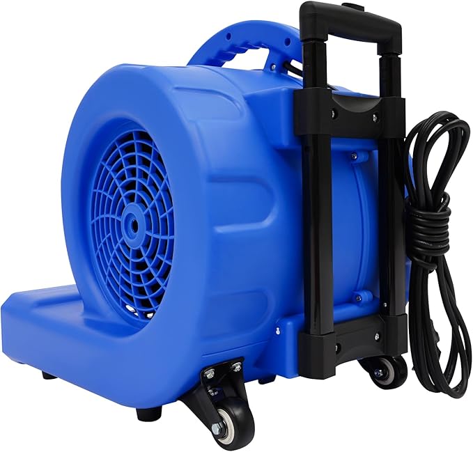 3-Speed Air Mover 750W Floor Drying Dryer Portable Carpet Drying Blower Fan-110V - Image 6