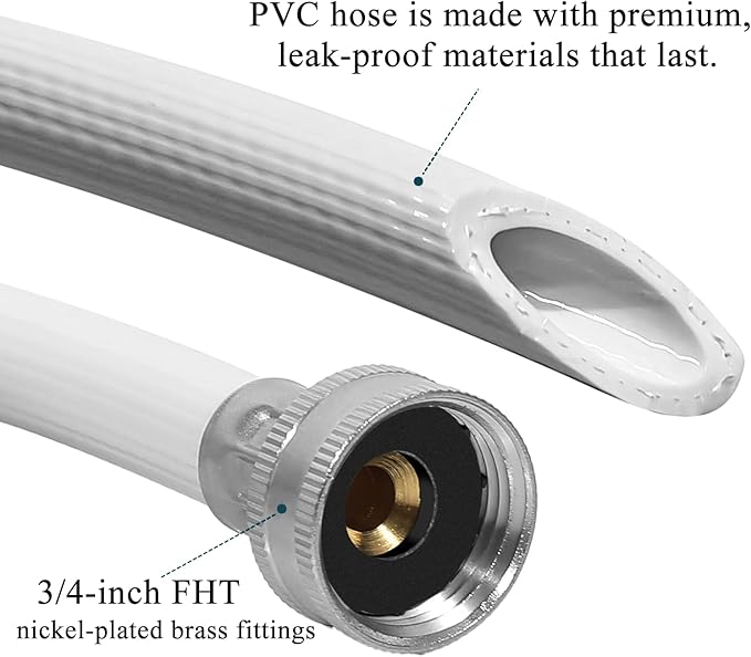 Dehumidifier Drain 3/4" FHT Connection, Thickened PVC To Prevent Kinking - Image 3