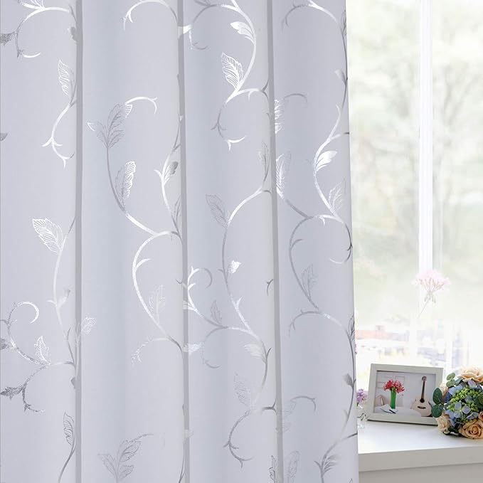 BUHUA Blackout Curtains 96 Inch Length 2 Panels Thermal Insulated Window - Image 3
