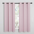 NICETOWN Baby Pink Blackout Curtains 40 inches Length by NICETOWN