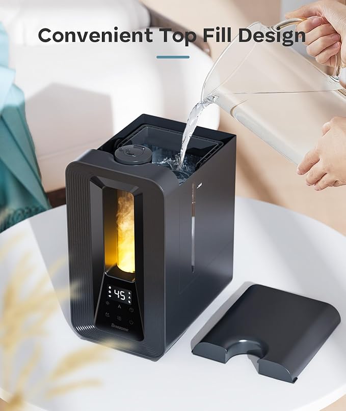 BREEZOME 6L Humidifiers for Bedroom, Cool Mist Top Fill Humidifier - Image 7