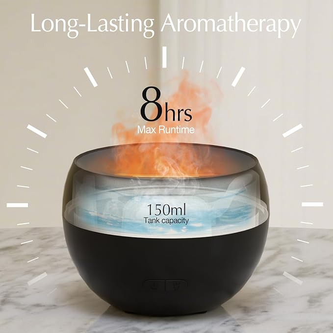 SALKING Flame Diffuser for Essential Oils, Fire Aromatherapy Essential Oil - Image 3