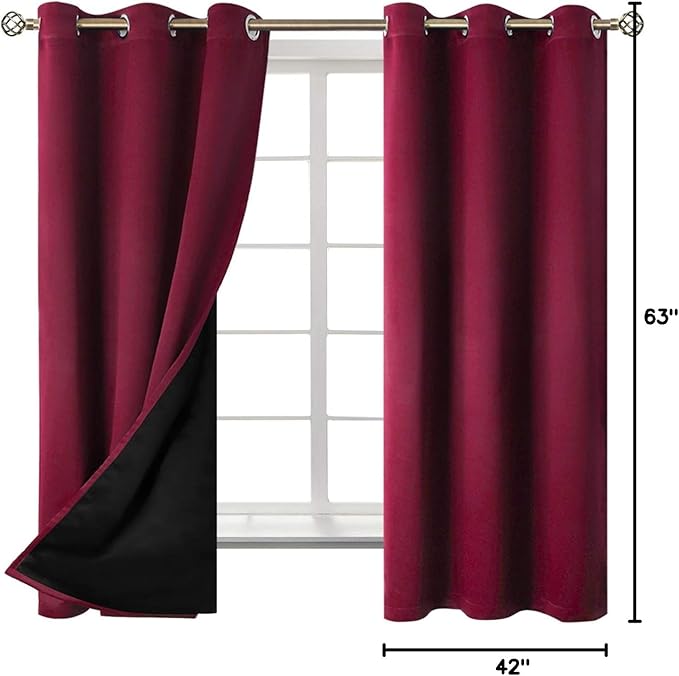 BGment Thermal Insulated 100% Blackout Curtains - Image 9