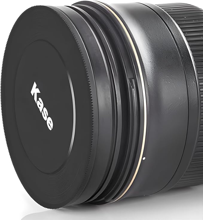 Kase 55mm Front Lens Cap, Magnetic CNC Aluminum + Optical Glass, Quick Press-On - Image 3