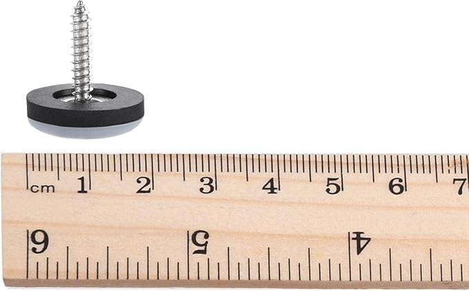 uxcell 19mm Furniture Feet Slider Glides Screw-in Chair Leg Protector Pads PTFE - Image 6