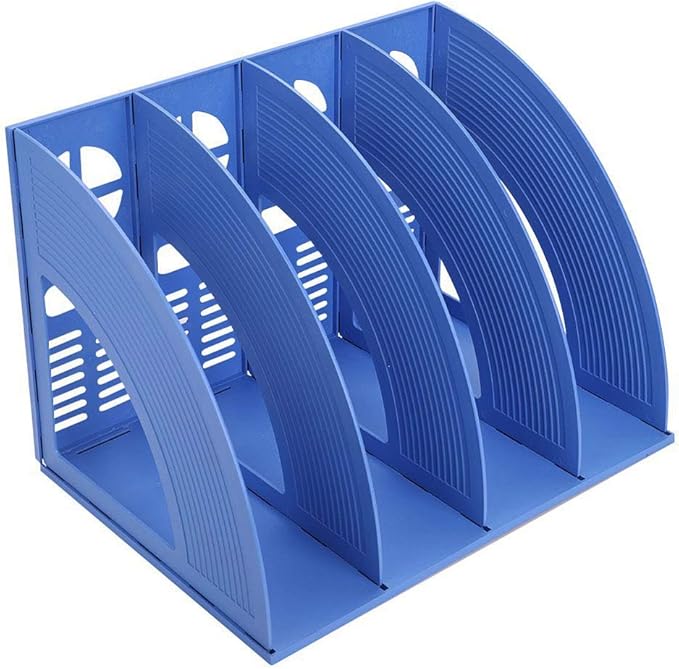 Marte Vanci Magazine File Holder Vertical PP Folder Book Desktop Organizer by MarteVanci