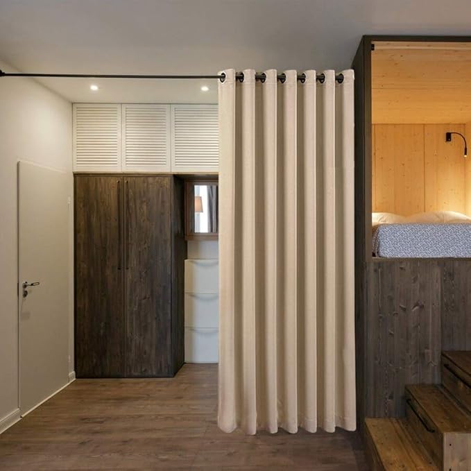 NICETOWN Room Dividers Curtains Screens Partitions, Extra Wide Grommet Top - Image 2