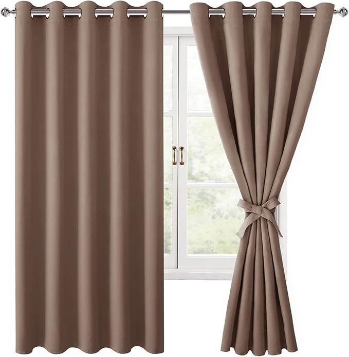 Hiasan Blackout Curtains for Bedroom, 60 x 63 Inches Length by Hiasan