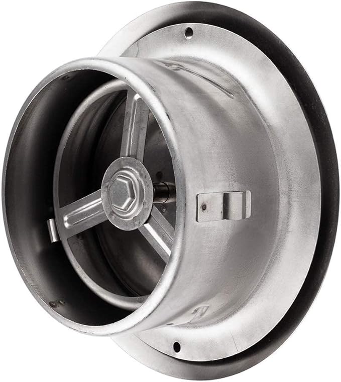 calimaero® TVE 4" Stainless Steel Vents, Round Adjustable Wall Air Vent - Image 7