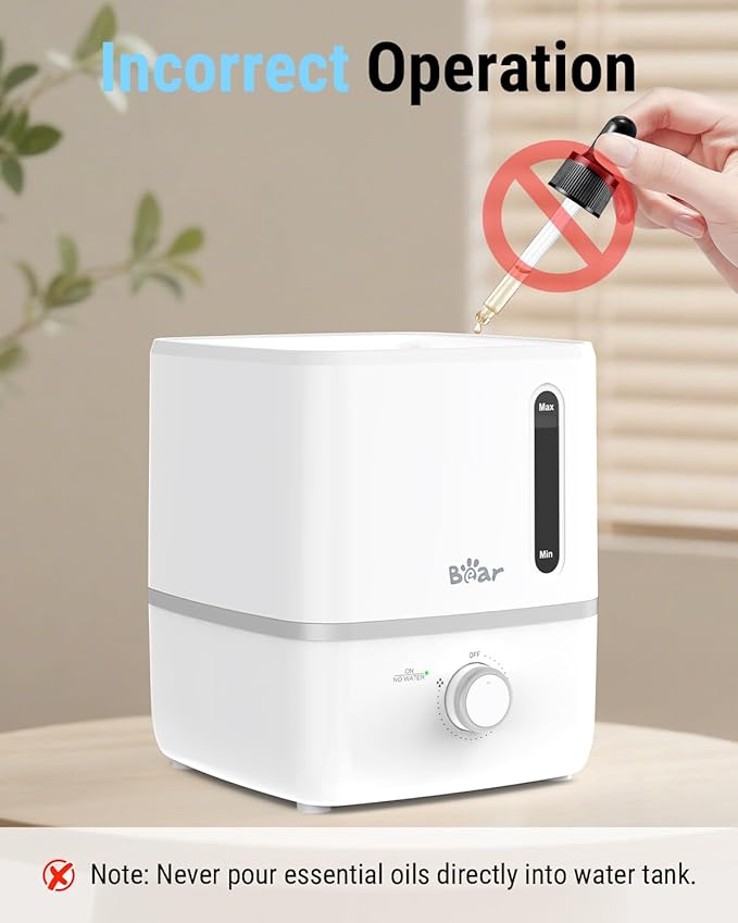 Bear Humidifiers for Bedroom, 2.5L Cool Mist Humidifiers and Oil Diffuser - Image 8