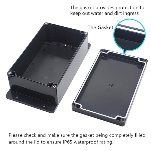 Zulkit Junction Box ABS Plastic Dustproof Waterproof IP65 Universal Electrical - Image 4