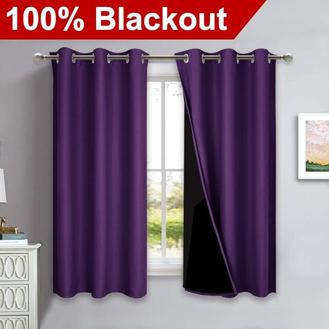 NICETOWN 100% Blackout Curtains - Image 2