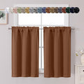 Chyhomenyc Sun Baked Short Blackout Curtains 45 Inch Length, Small Kitchen by Chyhomenyc
