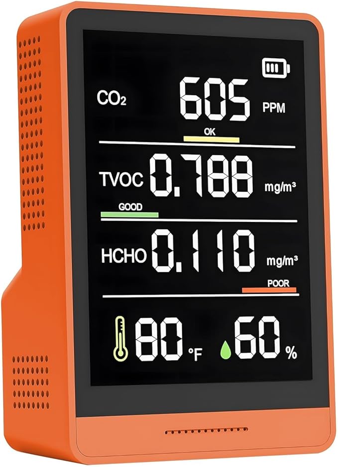 5-in-1 Professional Indoor Air Quality Monitor Indoor Portable CO2 Monitor | by PinoTec