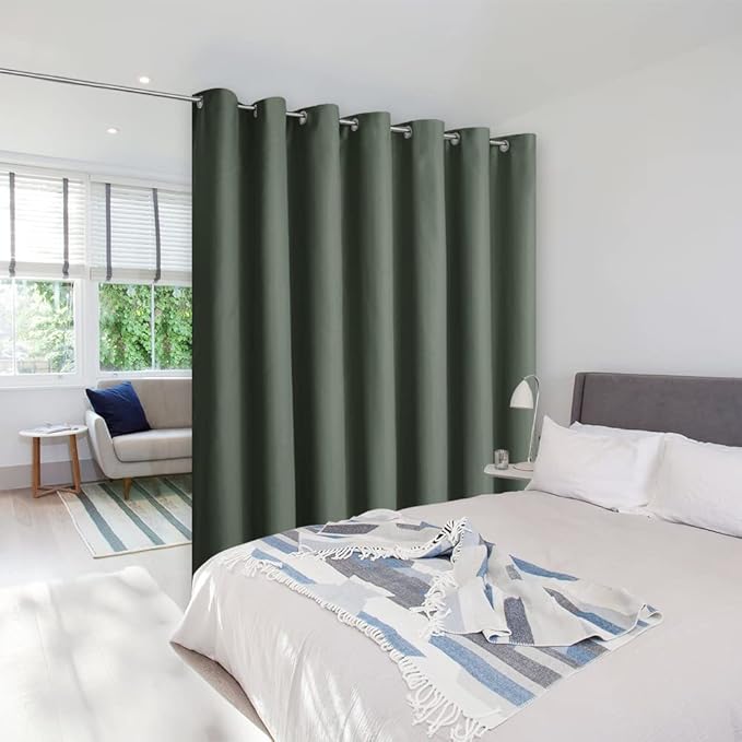 NICETOWN Wall Dividers for Rooms, Sound Barrier Room Divider Curtain Screen by NICETOWN