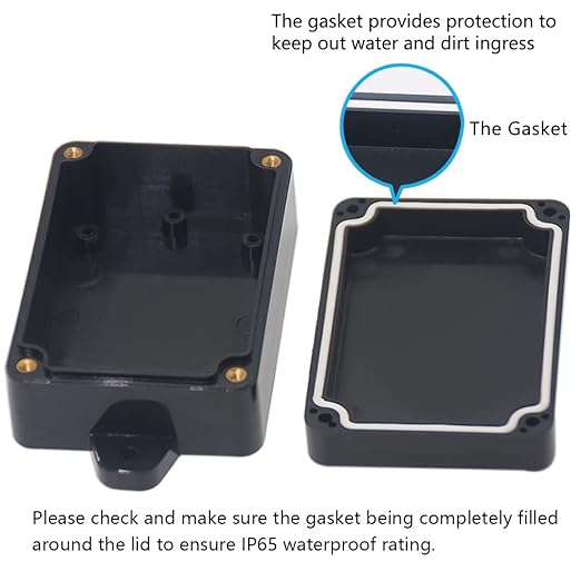 Zulkit Junction Box ABS Plastic Dustproof Waterproof IP65 Universal Electrical - Image 4