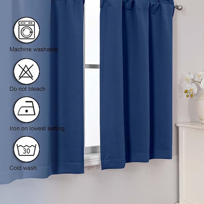 Chyhomenyc Short Blackout Curtains 30 Inch Length - Image 7