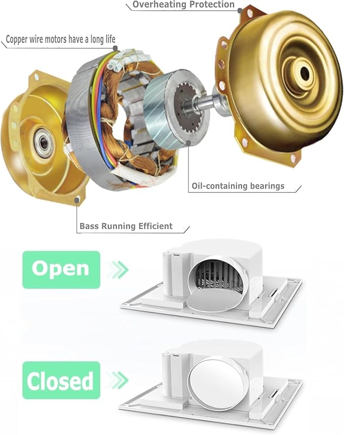 Nalle Ventilation Fans Bathroom Exhaust Fan - Image 6