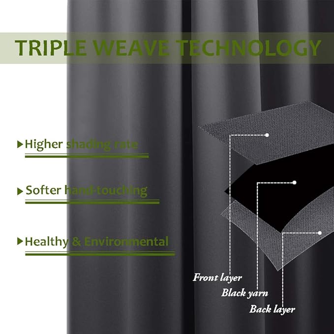 NICETOWN Bedroom Blackout Curtain Panel - Image 4
