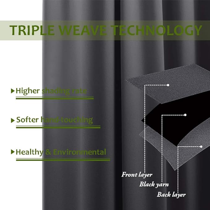 NICETOWN Wall Curtain for Bedroom, Room Divider Curtain for Doorways, Vertical - Image 3