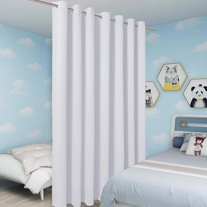 BONZER Extra Wide Room Divider Curtain Screen Partitions Total Privacy Wall - Image 5