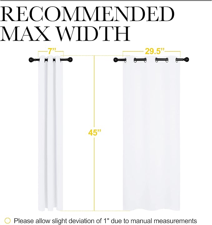 NICETOWN Draperies Curtains Panels, Blocking Out 50% Sunlight Window Treatment - Image 2