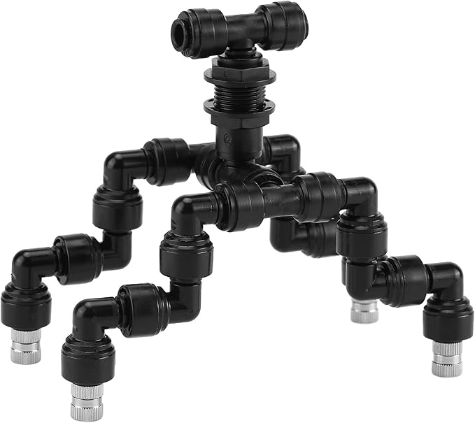 CozyCabin 4-Heads Reptile Mister Nozzles, 1/4'' Reptile Spray Nozzle 360 Degree - Image 2