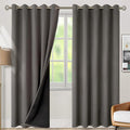 BGment Grey Blackout Curtains 84 Inches Long 2 Panels Set by BGment