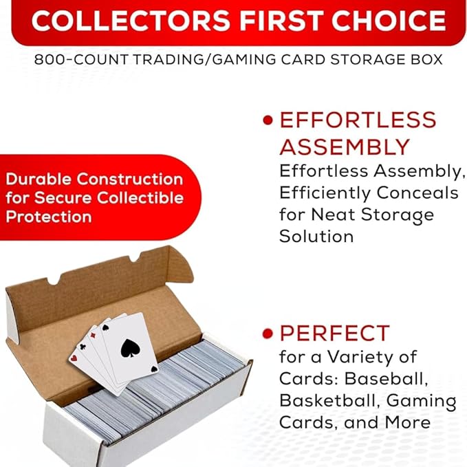 Collector's First Pick Premium 800 Count Storage Box Trading Card Storage Box - Image 3