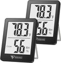 DOQAUS Humidity Meter, 2 Pack Room Thermometer Indoor, Hygrometer by DOQAUS