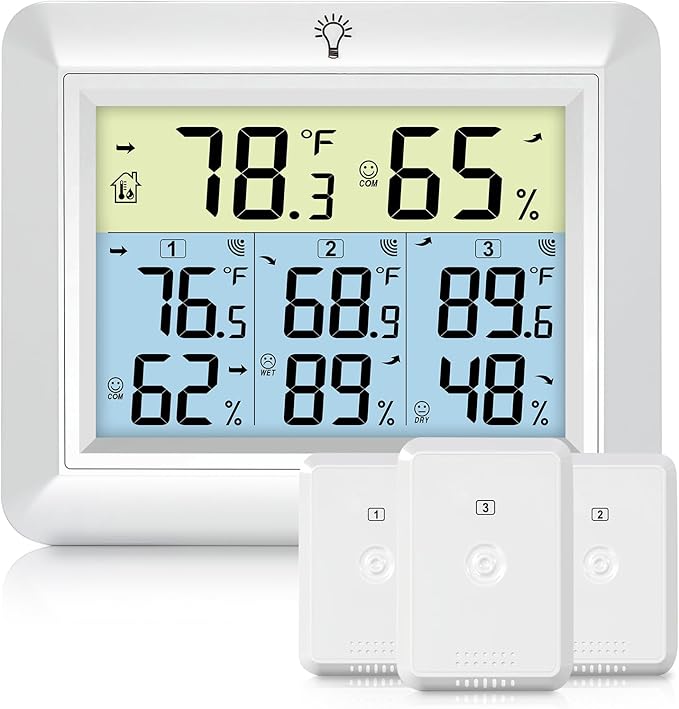 Urageuxy Weather Station Wireless Indoor Outdoor Thermometer by Urageuxy