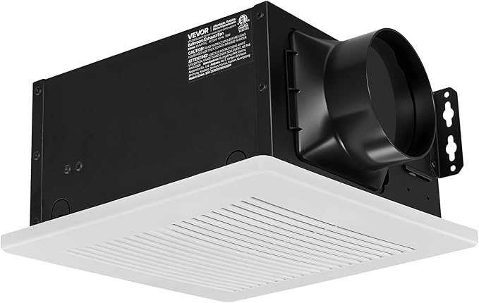 VEVOR Bathroom Exhaust Fan, 50-80-110 CFM Bathroom Vent, Premium Motor Ceiling - Image 9