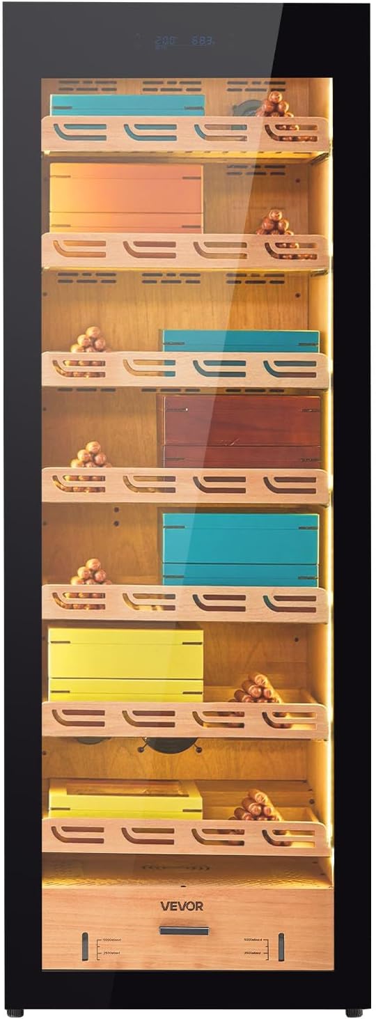 VEVOR Electric Humidor, Constant Humidity & Temperature Control, Spanish Cedar - Image 9