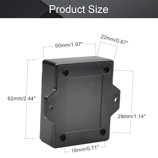 Fielect 5Pcs Project Box ABS Plastic Junction Box Electrical Project Case - Image 2