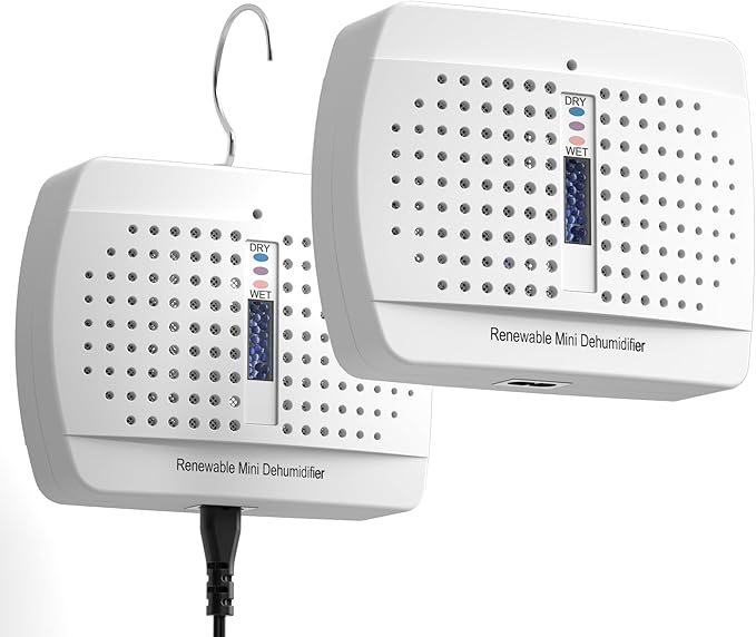 2 Pack Small Dehumidifier, Gun Safe Dehumidifiers, Damp Rid, Rechargeable by Unknown