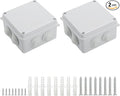 LeMotech ABS Plastic Dustproof Waterproof IP65 Junction Box Universal by LeMotech