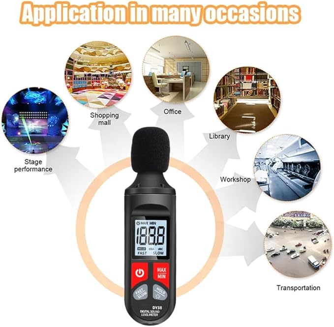 REDYY Sound Leveling Meter, High Precisions Sound Leveling Meter Decibel Noise - Image 2