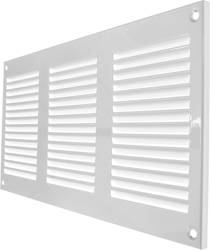 Vent Systems 12" x 6" Inch Scratch Resistant White Metal Vent Cover - Image 7