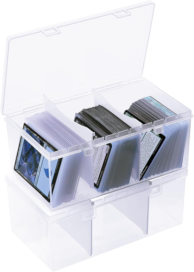 Toploader Storage Box for 100 + 3" x 4" 35pt Rigid Card, Trading Card Storage by CDBXPRG