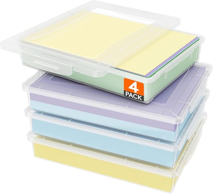 Lifewit 4 Pack Paper Organizer Storage, Containers by Lifewit