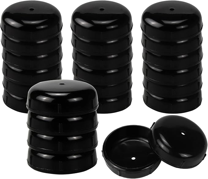 1-1/2 inch Wrought Iron Patio Furniture Feet Caps, 24 Packs Round Plastic by YourHomeApplianceMates