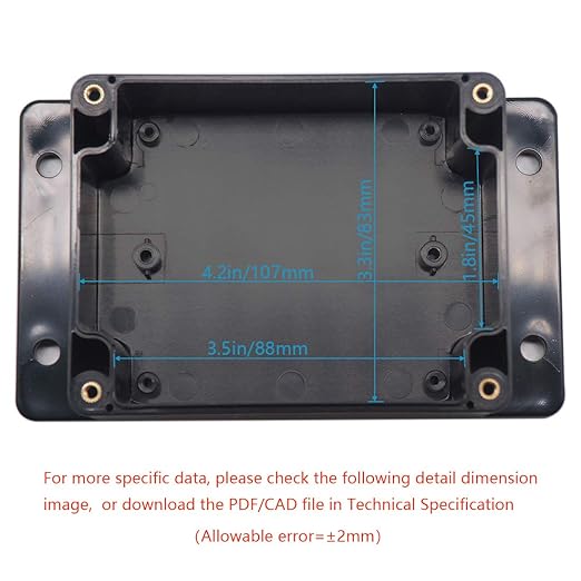 Zulkit Junction Box ABS Plastic Dustproof Waterproof IP65 Universal Electrical - Image 5