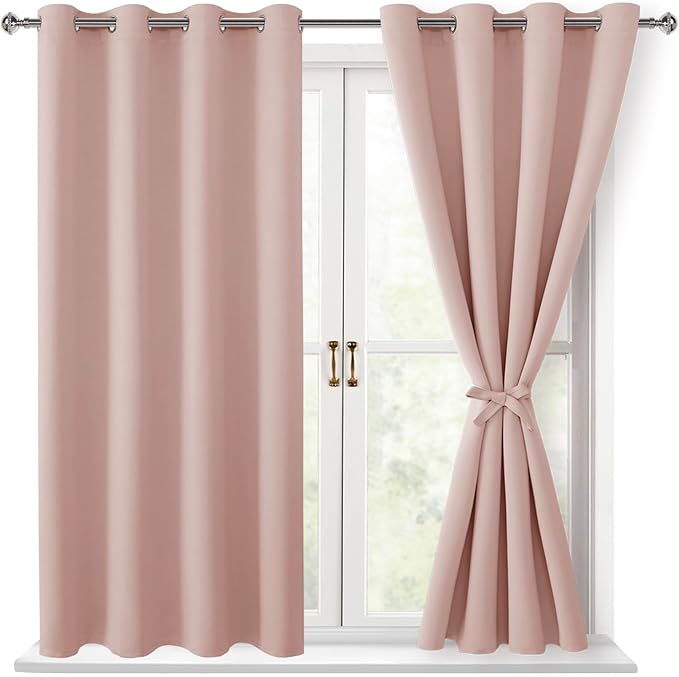 Hiasan Blackout Curtains for Bedroom, 52 x 54 Inches Long by Hiasan