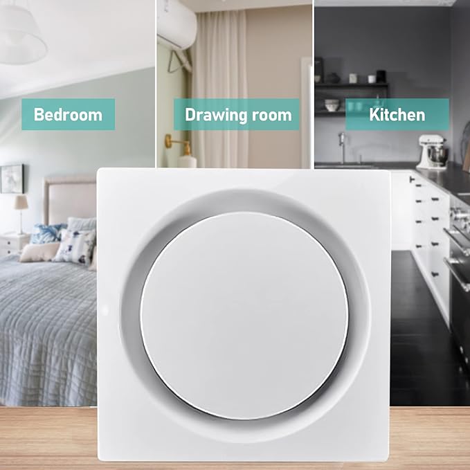 TWSOUL Bathroom Exhaust Fan, 8 inch Silent Bathroom Ceiling Ventilation Fan - Image 8