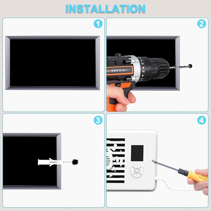 Register Booster Fan for 4" x 10" Vents Only, 10 Speeds to Control Cool & Warm - Image 7