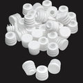 5/8" Plastic Hole Plugs White -Round Chair Leg Caps, Flush Mount Pipe Plugs by EASYEAH